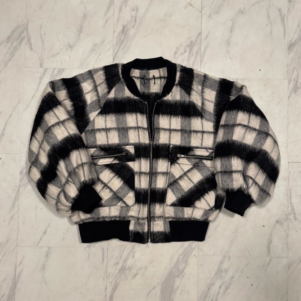Forever 21 plaid bomber jacket